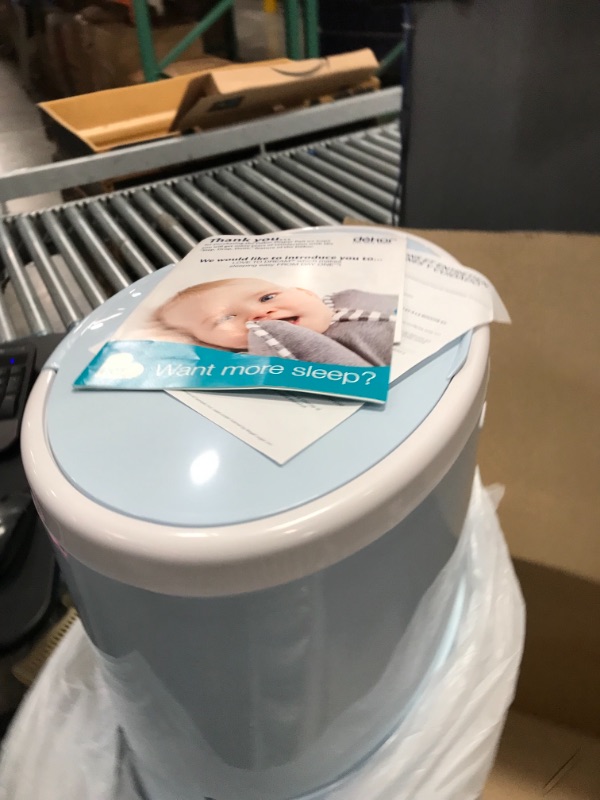 Photo 3 of Dekor Plus Hands-Free Diaper Pail | Soft Blue | Easiest to Use | Just Step – Drop – Done | Doesn’t Absorb Odors | 20 Second Bag Change | Most Economical Refill System |Great for Cloth Diapers