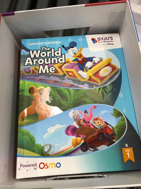 Photo 6 of BYJU’S Learning Kit: Disney, Kindergarten Premium Edition (App + 10 Workbooks) Ages 4-6 - Featuring Disney & Pixar Characters - Learn Letter Sounds, Sight Words & Numbers - Osmo iPad base included iPad Kindergarten