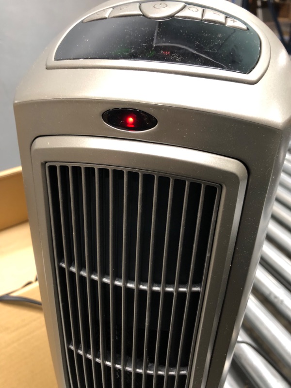 Photo 5 of Lasko 1500W Digital Ceramic Space Heater with Remote, 755320, Silver