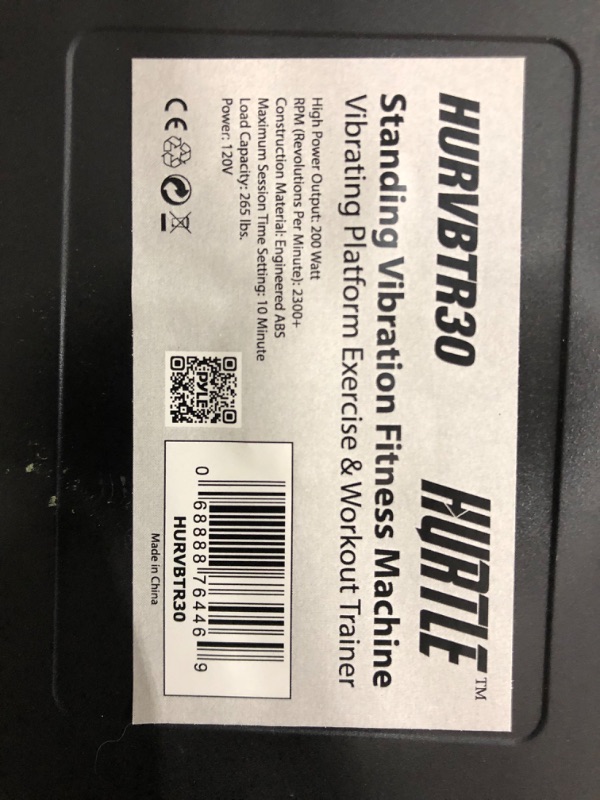 Photo 4 of *USED*Hurtle Fitness Vibration Platform Workout Machine | Exercise Equipment For Home | Vibration Plate | Balance Your Weight Workout Equipment Includes, Remote Control & Balance Straps Included (HURVBTR30)