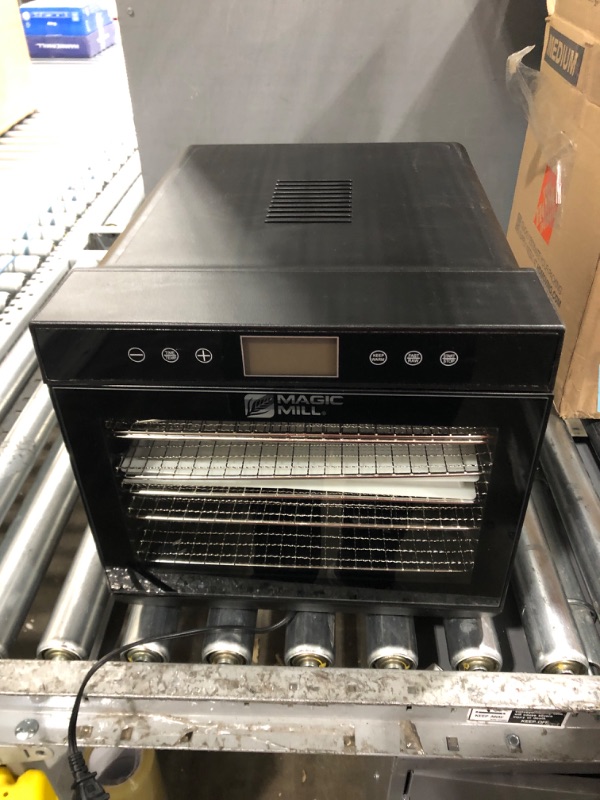 Photo 2 of *USED*Magic Mill Food Dehydrator Machine - Easy Setup, Digital Adjustable Timer, Temperature Control | Keep Warm Function | Dryer for Jerky, Herb, Meat, Beef, Fruit and To Dry Vegetables | Over Heat Protection | 7 Stainless Steel trays 7 Trays Stainless S