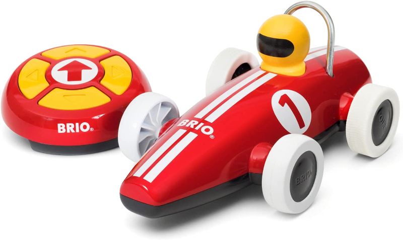 Photo 1 of Brio 30388 R/C Race Car | Battery Operated Toy Remote Control Race Car for Toddlers Age 2 and Up
