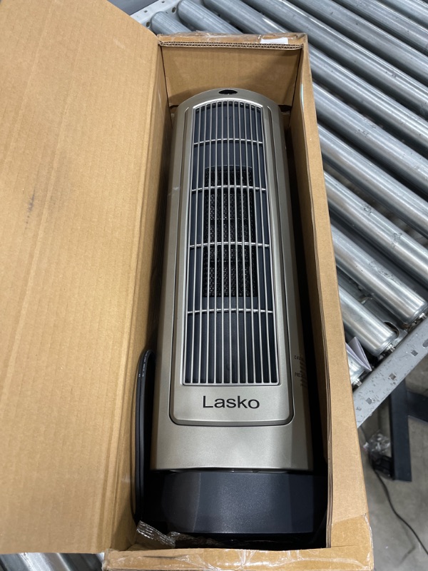 Photo 2 of Lasko 1500W Digital Ceramic Space Heater with Remote, 755320, Silver