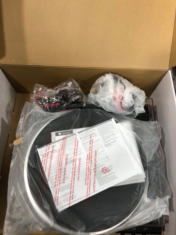 Photo 1 of Audio-Technica AT-LP60X-BK Fully Automatic Belt-Drive Stereo Turntable, Black, Hi-Fi, 2 Speed, Dust Cover, Anti-Resonance, Die-Cast Aluminum Platter