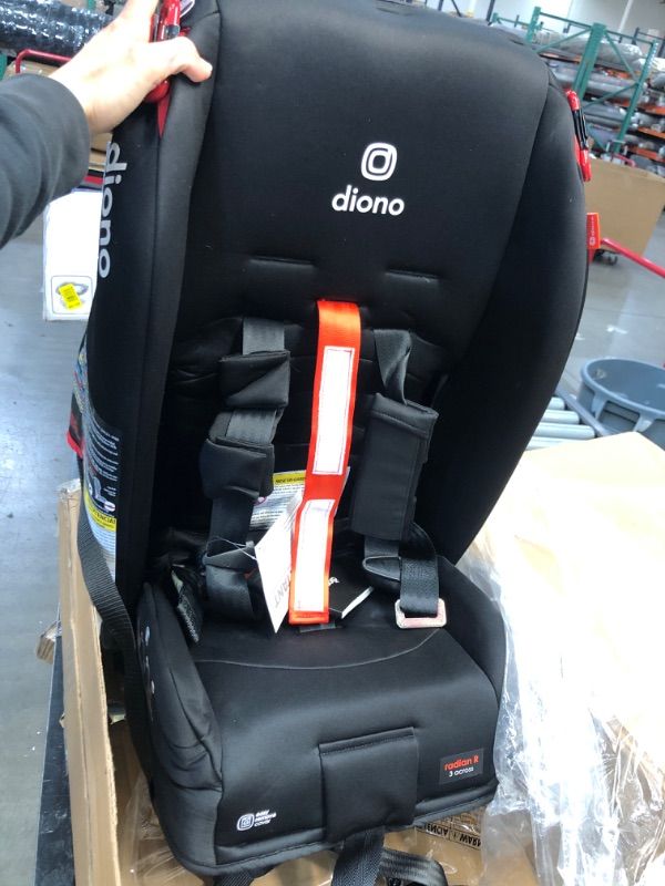 Photo 2 of Diono Radian 3R, 3-in-1 Convertible Car Seat, Rear Facing & Forward Facing, 10 Years 1 Car Seat, Slim Fit 3 Across, Jet Black Radian 3R Fits 3 Across Black Jet