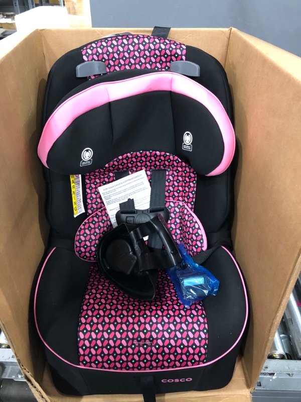 Photo 2 of Cosco Empire All-in-One Convertible Car Seat, Extended Use All-in-One Car Seat: Rear-Facing 5-40 pounds, Forward-Facing Harness 22-50 pounds, and Belt-Positioning 40-80 pounds, Spring Petals