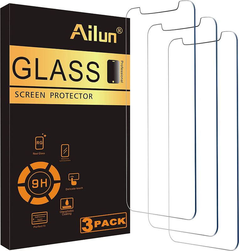 Photo 1 of Ailun for Apple iPhone 11 Pro/iPhone Xs/iPhone X Screen Protector,3 Pack,5.8 Inch Display,Tempered Glass 2.5D Edge Work Most Case[NOT for iPhone 11,6.1 inch]
