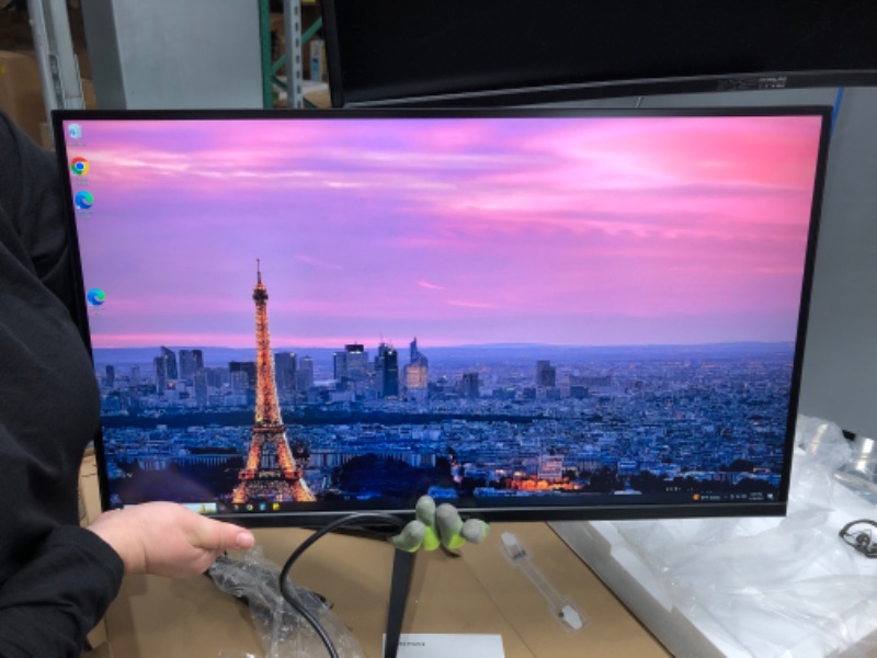 Photo 7 of ***TESTED*** POWERS ON** idea display 4K Monitor 27-inch Gaming Monitor IPS UHD 3840 x 2160 Computer 60Hz 4ms 1.07B Display Colors 99% sRGB HDMI Displayport Frameless Freesync HDR Speaker LED Backlit RGB Light, G27P