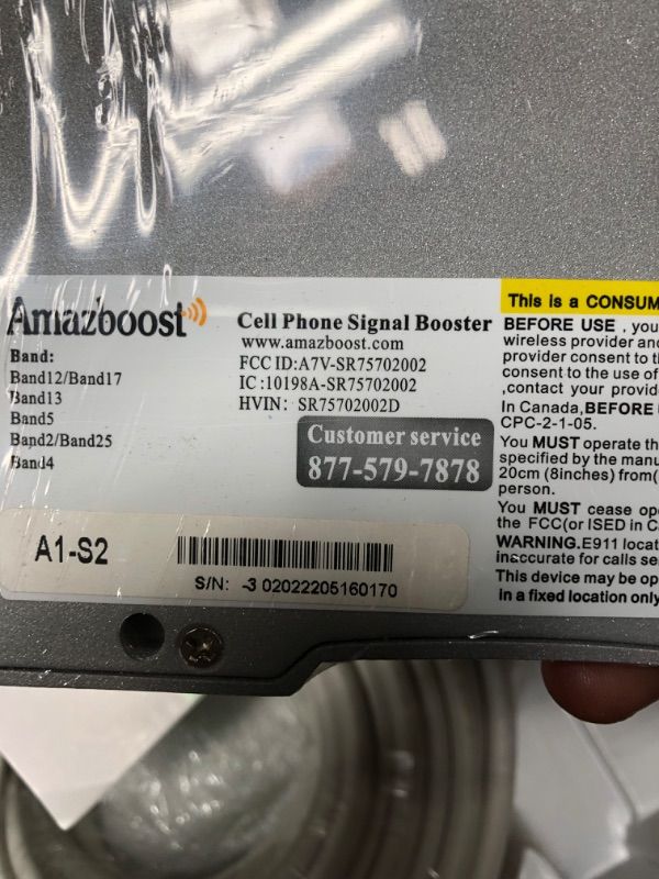 Photo 3 of Amazboost A1 Cell Phone Booster for Home -Up to 2,500 sq ft