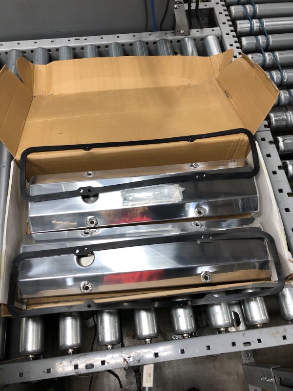 Photo 3 of 
Tektall Clear Anodized Fabricated Aluminum Tall Valve Covers 1/4" Rail Compatible with SBC Che-vy 283 305 327 350 383 400