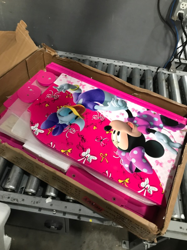 Photo 2 of Delta Children Interactive Wood Toddler Bed - Greenguard Gold Certified, Disney Minnie Mouse Minnie Mouse Toddler Bed