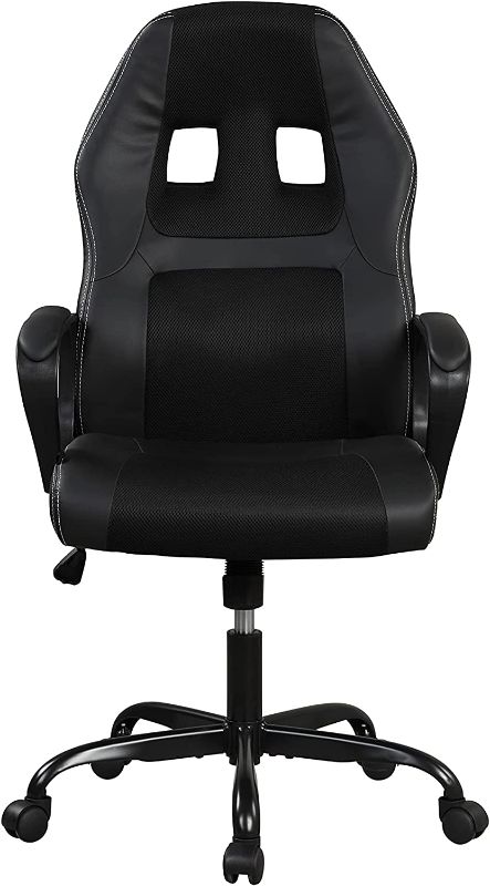 Photo 1 of LifeStyle Solutions Provence Vegan Leather Gaming Chair, Standard, Black