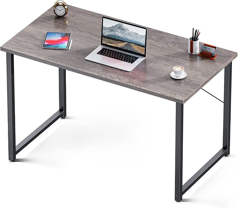 Photo 1 of Coleshome 39 Inch Computer Desk, Modern Simple Style Desk for Home Office, Study Student Writing Desk,Grey Oak
