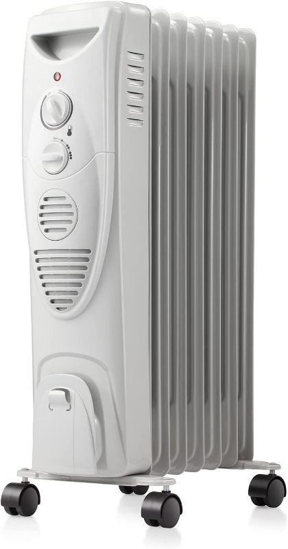 Photo 1 of  Oil Filled Radiator Heater,3 Heat Settings, Adjustable Thermostat, Portable Space heater, Quiet Heater with Tip-over & Overheating