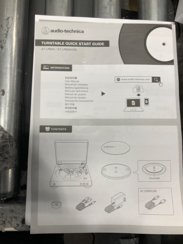 Photo 5 of Audio-Technica AT-LP60X-BK Fully Automatic Belt-Drive Stereo Turntable, Black, Hi-Fi, 2 Speed, Dust Cover, Anti-Resonance, Die-Cast Aluminum Platter