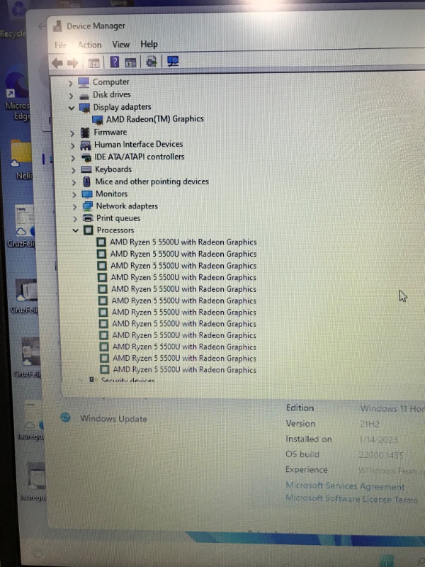 Photo 5 of Lenovo IdeaPad 3 Laptop, 15.6" HD+ Display, AMD Ryzen 5 5500U, 8GB RAM, 512GB Storage, AMD Radeon 7 Graphics, Windows 11 Home, Abyss Blue