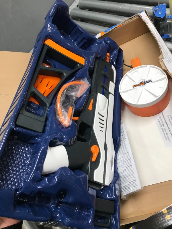 Photo 1 of SplatRball SRB1200 Full Auto Rechargeable Battery Powered Water Bead Gel Ball Blaster Kit. Splatter Ball Gun. Splat R Ball Electric Water Gel Blaster able to Shoot 11 Rounds per Second!