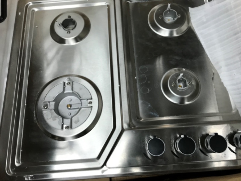 Photo 2 of 22?x20? Built in Gas Cooktop 4 Burners Stainless Steel Stove with NG/LPG Conversion Kit Thermocouple Protection and Easy to Clean (20Wx22L)