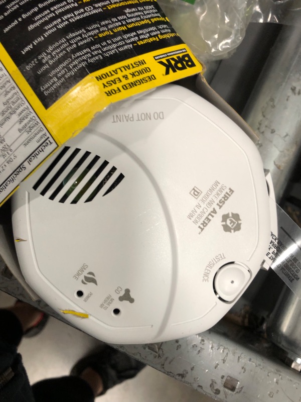 Photo 3 of First Alert BRK SC7010B Hardwired Smoke and Carbon Monoxide (CO) Detector with Battery Backup , White
