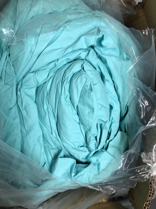 Photo 3 of *USED*Three Geese Pinch Pleat Goose Feathers Down Comforter Palatial King Size Duvet Insert ,750+ Fill Power,1200TC 100%Cotton Fabric,Premium Aqua Sky Comforter for All Seasons with 8 Tabs Palatial King:120x98inches Aqua Sky