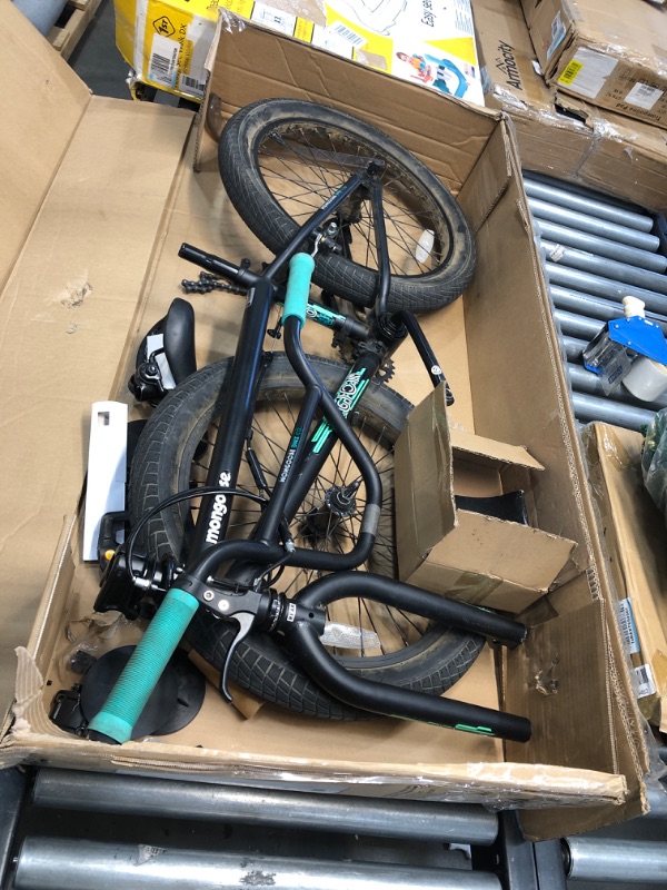 Photo 2 of **PARTS ONLY**
Mongoose Legion Freestyle Kids BMX Bike, Entry Level Performance, Steel Frame, 16-20 Inch Wheels, Boys and Girls Black/Teal 20-Inch Wheels Legion L10 Bike