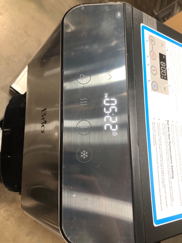 Photo 1 of **MINOR DAMAGE** CLBL720SC Brio Moderna Bottom Load Water Cooler Dispenser - Tri-Temp, Adjustable Temperature, Self-Cleaning, Touch Dispense, Child Safety Lock, Holds 3 or 5 Gallon Bottles
