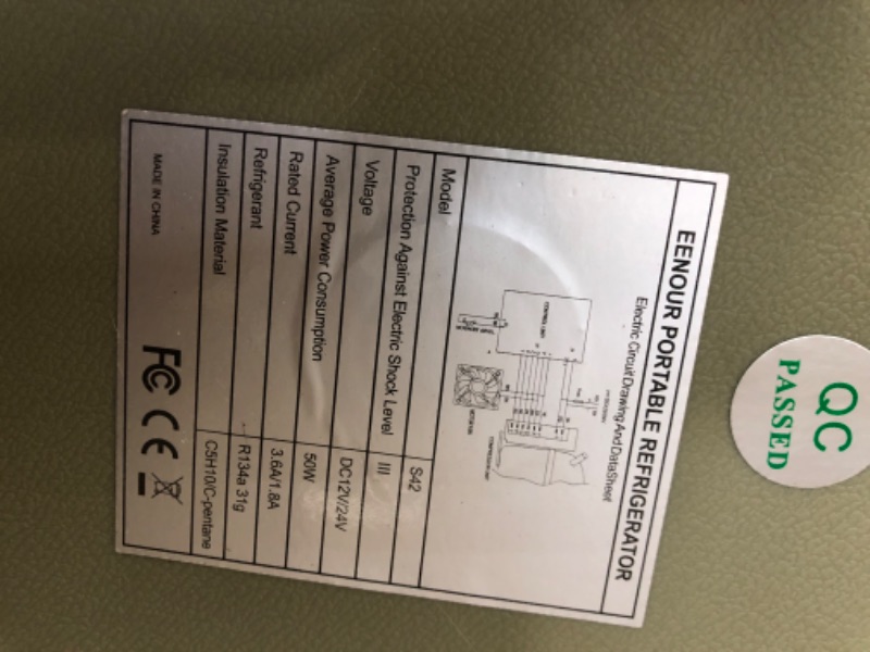 Photo 6 of **TESTED** EENOUR 12 Volt Electric Cooler, Portable Car Refrigerator 34Qt(32L) Dual Zone, Compressor Freezer with 12V/24V DC and 100-240V AC for Vehicles, Truck Fridge for Camping, Fishing, RV and Home (-4?~50?) 34Quart(32L)