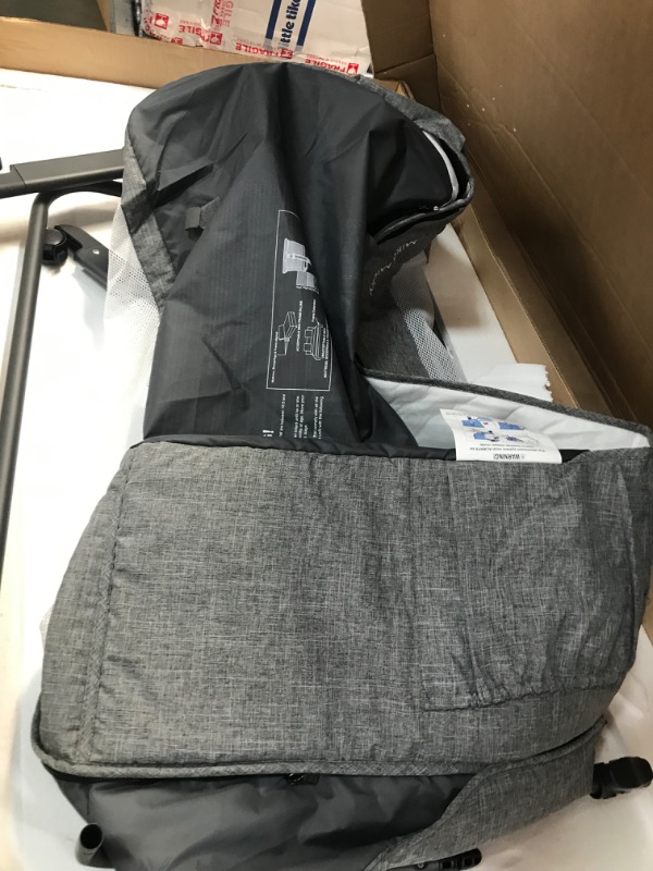 Photo 3 of 
Mika Micky Baby Bassinet Bedside Sleeper Bedside Crib Easy Folding Portable Crib All mesh 2022 New,Grey