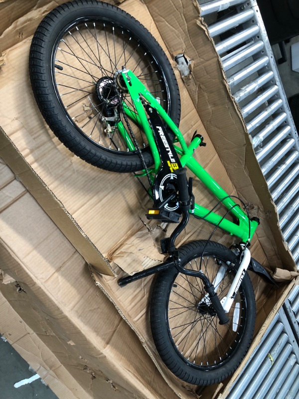 Photo 2 of **MISSING PARTS** RoyalBaby Freestyle Kids Bike 12 14 16 18 20 Inch Bicycle for Boys Girls Ages 3-12 Years, Multiple Color Options Green 20 Inch With Kickstand (Dual Hand Brakes)