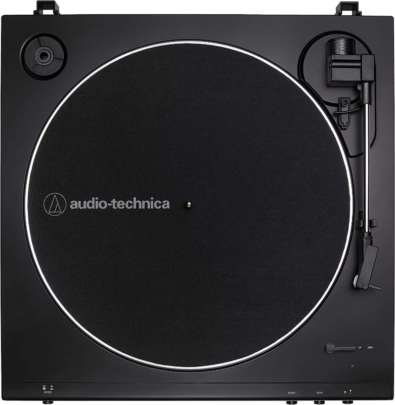 Photo 1 of Audio-Technica AT-LP60X-BK Fully Automatic Belt-Drive Stereo Turntable, Black, Hi-Fi, 2 Speed, Dust Cover, Anti-Resonance, Die-Cast Aluminum Platter
