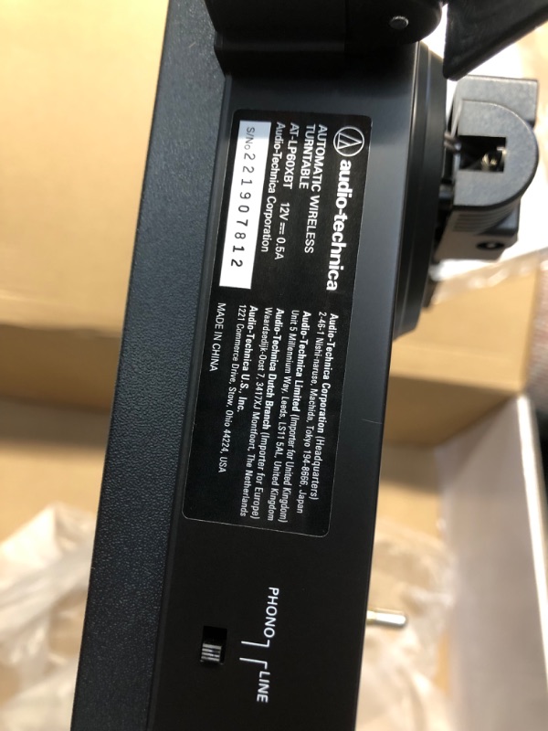 Photo 1 of Audio-Technica AT-LP60X-BK Fully Automatic Belt-Drive Stereo Turntable, Black, Hi-Fi, 2 Speed, Dust Cover, Anti-Resonance, Die-Cast Aluminum Platter

