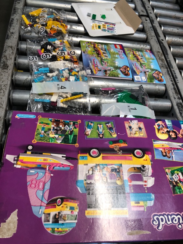 Photo 2 of **MISSING PARTS** LEGO Friends Forest Camper Van and Sailboat 41681 Building Kit; Forest Toy; New 2021 (487 Pieces) Frustration-Free Packaging