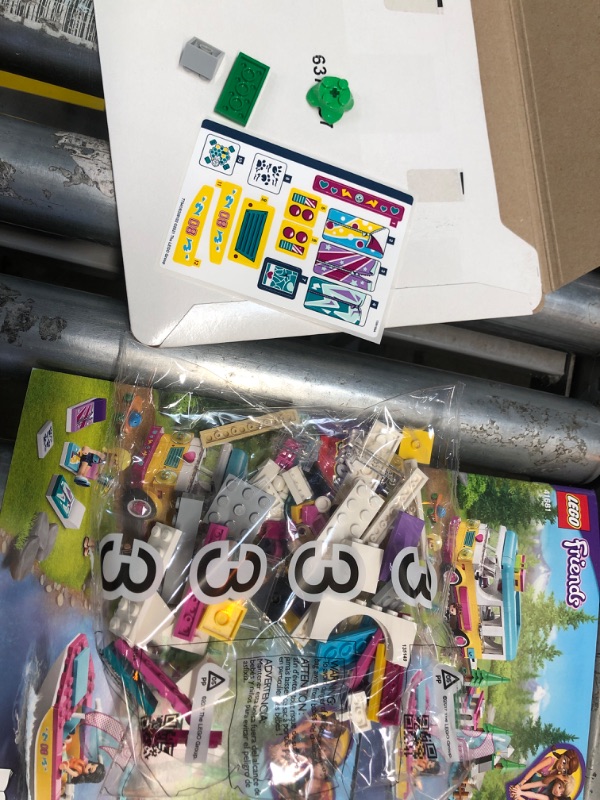 Photo 4 of **MISSING PARTS** LEGO Friends Forest Camper Van and Sailboat 41681 Building Kit; Forest Toy; New 2021 (487 Pieces) Frustration-Free Packaging