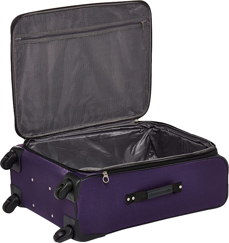 Photo 1 of **SEE NOTES** American Tourister Pop Max Softside Luggage with Spinner Wheels, Purple, 24 INCH 