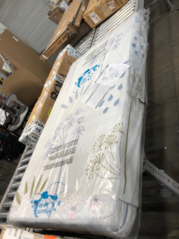 Photo 2 of Dream On Me 2 in 1 Infant Crib and Toddler Bed Mattress | Greenguard Gold and JPMA Certified Crib Mattress | Copper-Infused Toddler Layer | Removable Zipper Cover | Wildflower Floral Print