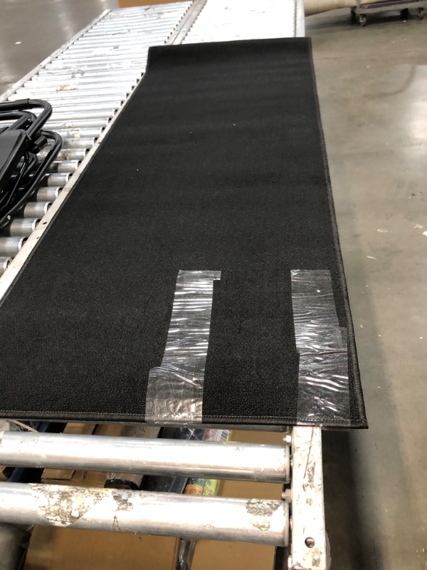 Photo 1 of 6'X2' BLACK RUG RUNNER 