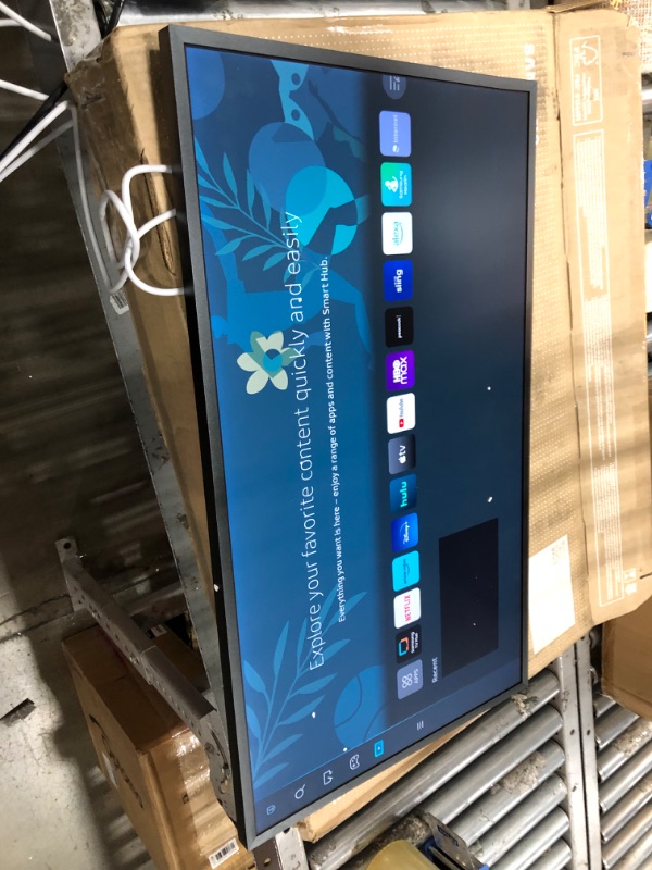 Photo 5 of SAMSUNG 32-Inch Class QLED LS03B Series The Frame Quantum HDR Smart TV with Alexa Built-in (QN32LS03BBFXZA, 2022 Model)
