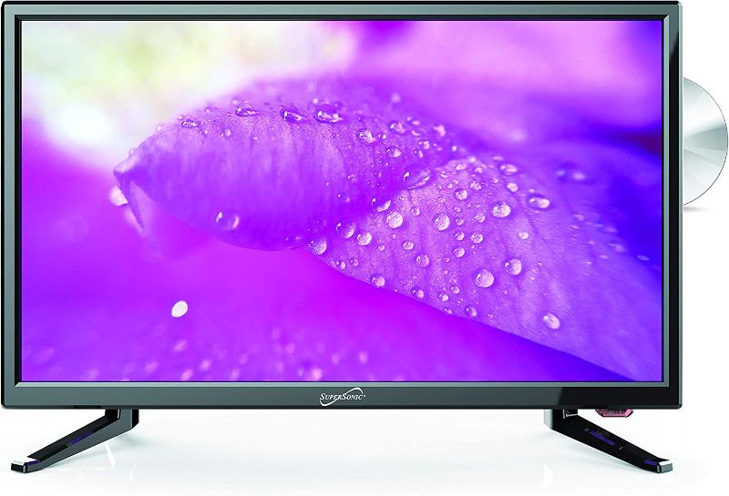 Photo 1 of Supersonic SC-2212 LED Widescreen HDTV & Monitor 22", Built-in DVD Player with HDMI, USB, SD & AC/DC Input: DVD/CD/CDR High Resolution and Digital Noise Reduction
