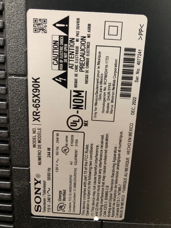 Photo 5 of **SEE NOTES**Sony 65 Inch 4K Ultra HD TV X90K Series: BRAVIA XR Full Array LED Smart Google TV with Dolby Vision HDR and Exclusive Features for The Playstation® 5 XR65X90K- 2022 Model
