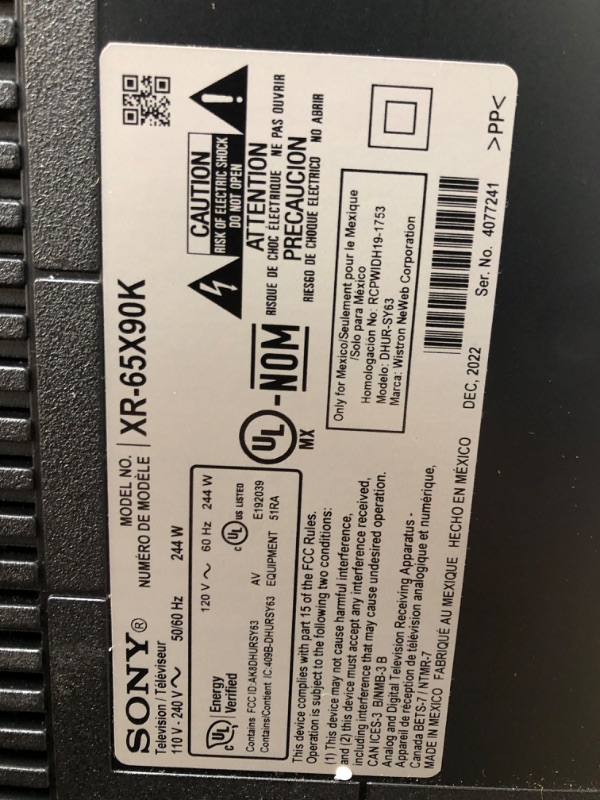 Photo 3 of **SEE NOTES**Sony 65 Inch 4K Ultra HD TV X90K Series: BRAVIA XR Full Array LED Smart Google TV with Dolby Vision HDR and Exclusive Features for The Playstation® 5 XR65X90K- 2022 Model
