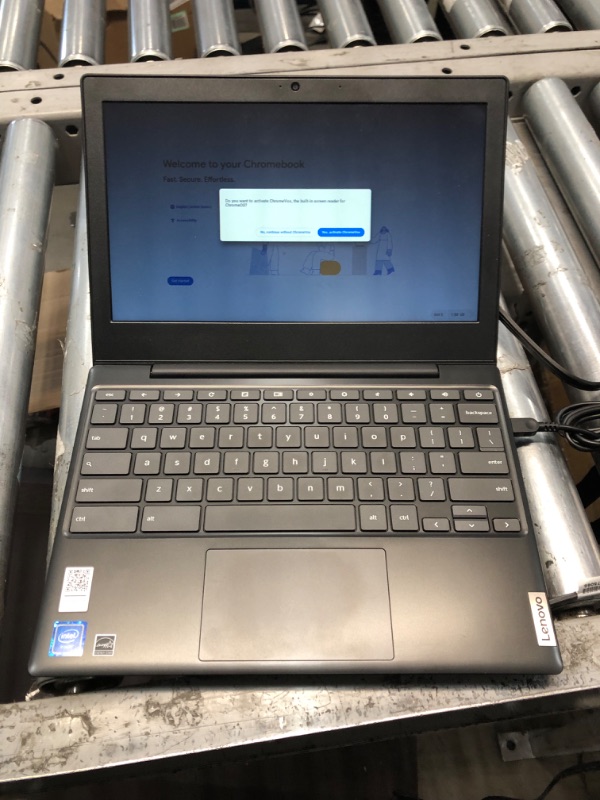 Photo 2 of Lenovo IdeaPad 3 11 Chromebook Laptop,11.6" HD Display,Intel Celeron N4020, 4GB RAM, 64GB Storage, UHD Graphics 600, Chrome OS, Onyx Black
