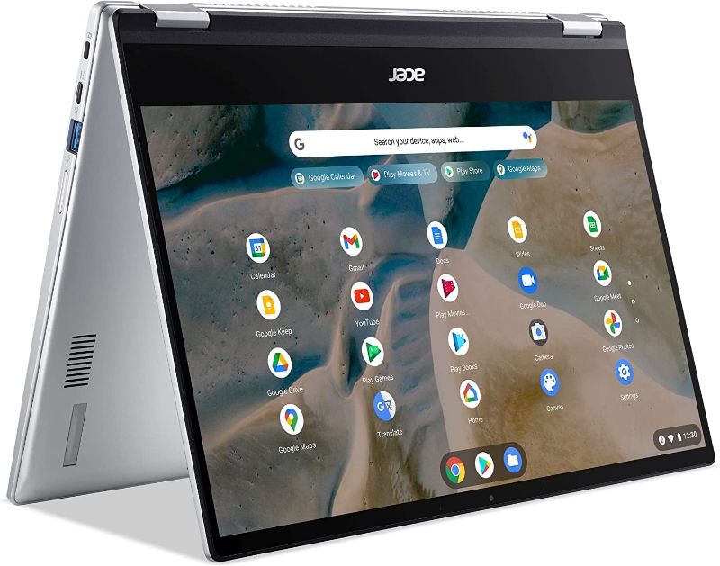 Photo 1 of Acer Spin 514-1H 14" FHD 2-in-1 Touchscreen Chromebook (Dual-core Ryzen 3 3250C, 4GB RAM, 64GB eMMC, Stylus, Webcam, Type-C, IPS) Flip Convertible Home & Education Laptop, IST Pen, Chrome OS - 2022
