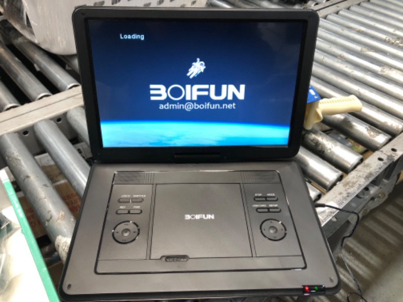 Photo 2 of 17.5" Portable DVD Player with 15.6" Large HD Screen, 6 Hours Rechargeable Battery, Support USB/SD Card/Sync TV and Multiple Disc Formats, High Volume Speaker,Black
