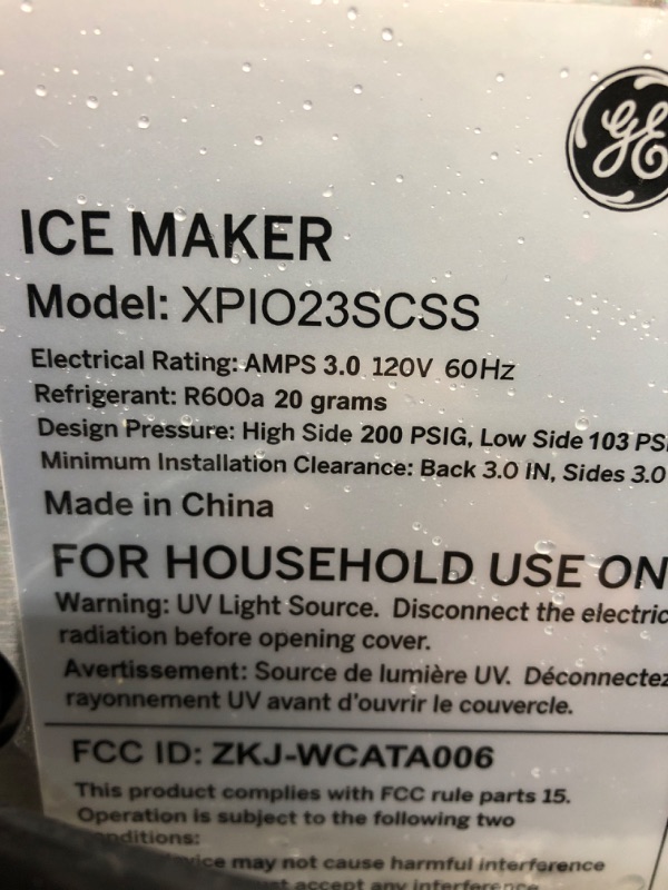 Photo 2 of GE Profile Opal 2.0 | Countertop Nugget Ice Maker | Ice Machine with WiFi Connectivity | Smart Home Kitchen Essentials | Stainless Steel