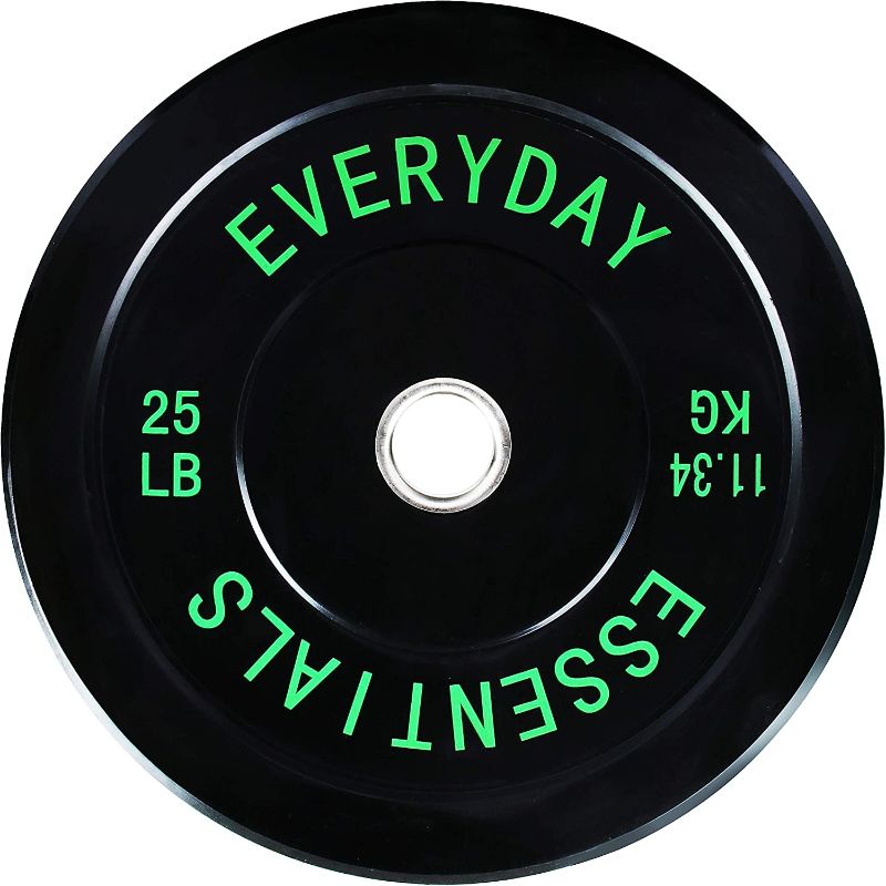 Photo 2 of BalanceFrom Color Coded Olympic Bumper Plate Weight Plate with Steel Hub, Singles or Sets