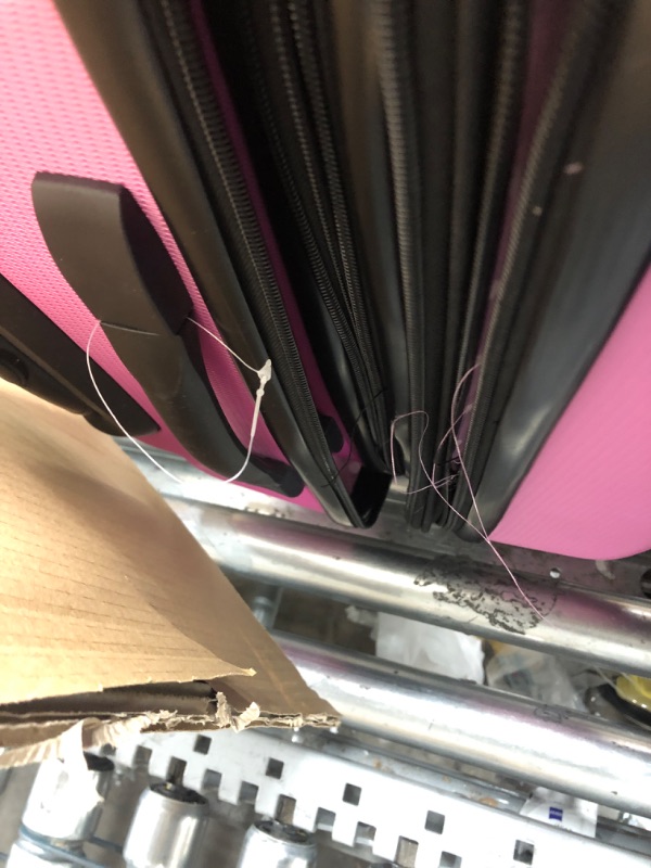 Photo 2 of Rockland Melbourne Hardside Expandable Spinner Wheel Luggage, Pink, 3-Piece Set (20/24/28)
