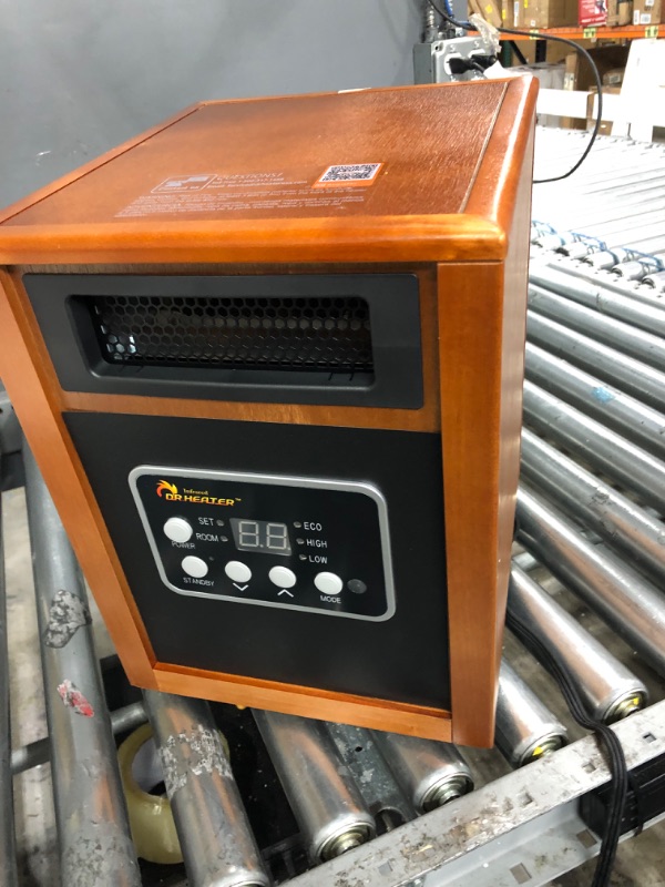 Photo 2 of *DOES NOT TURN ON* Dr Infrared Heater Portable Space Heater, 1500-Watt Original Cherry