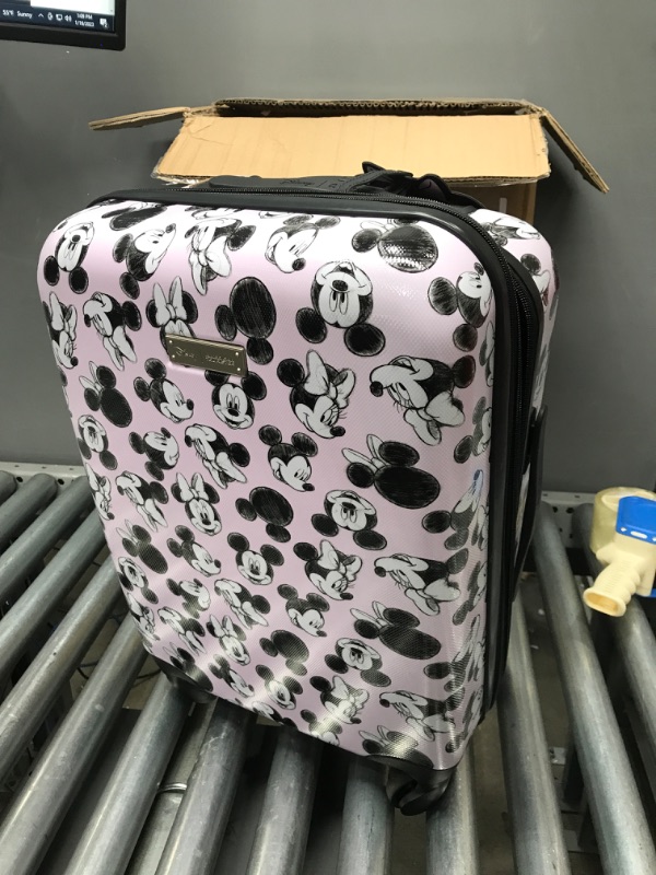 Photo 2 of American Tourister Disney Hardside Luggage with Spinner Wheels, Minnie Loves Mickey, Carry-On 20-Inch
