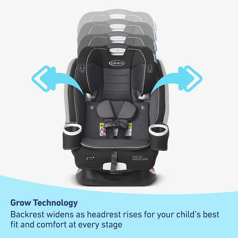 Photo 6 of Graco 4Ever DLX SnugLock Grow 4-in-1 Car Seat | 10 Years of Use with 1 Car Seat, Featuring Easy Installation and Expandable Backrest, Maison