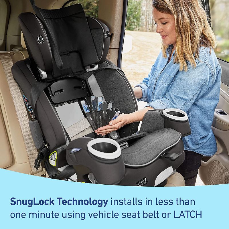 Photo 7 of Graco 4Ever DLX SnugLock Grow 4-in-1 Car Seat | 10 Years of Use with 1 Car Seat, Featuring Easy Installation and Expandable Backrest, Maison